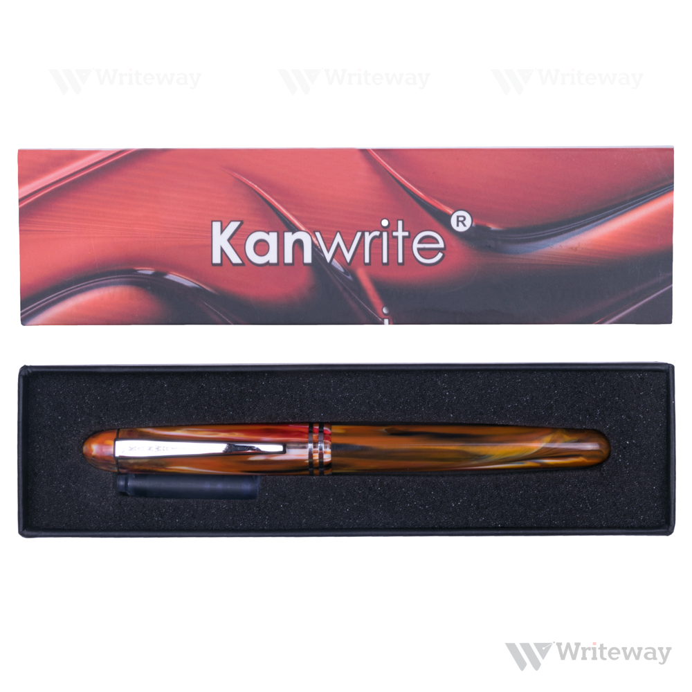 KANWRITE DESIRE FOUNTAIN PEN TRANSLUCENT AMBER